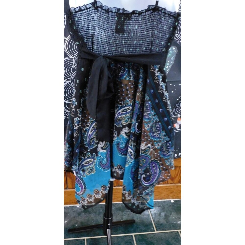 Pinky Vintage Paisley Boho Fairy Handkerchief Hem Top - Picture 8 of 9